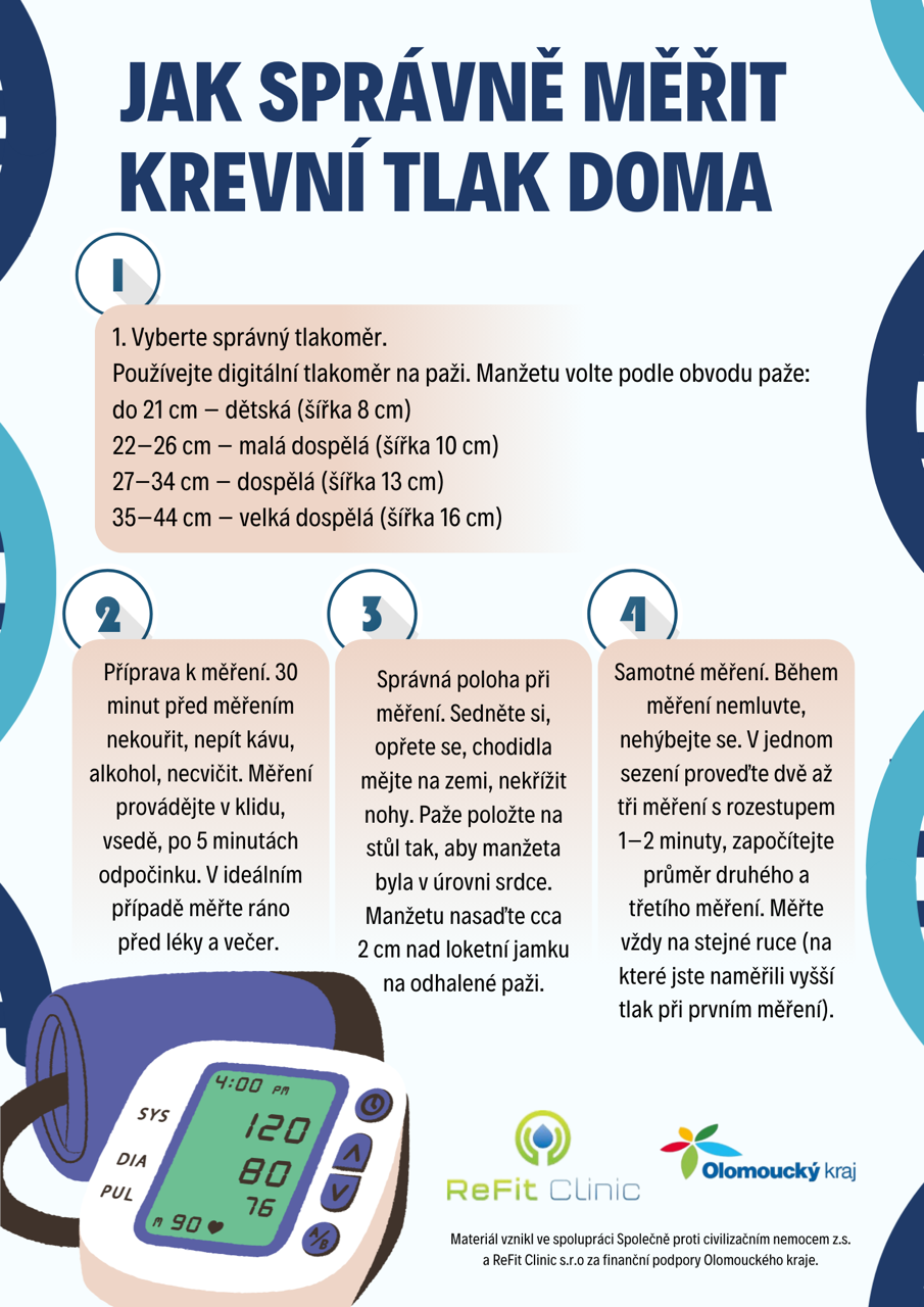 Jak správně měřit krevní tlak doma